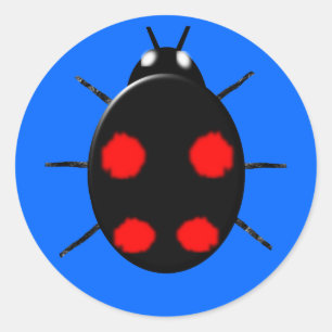 Harlequin Ladybird Sticker