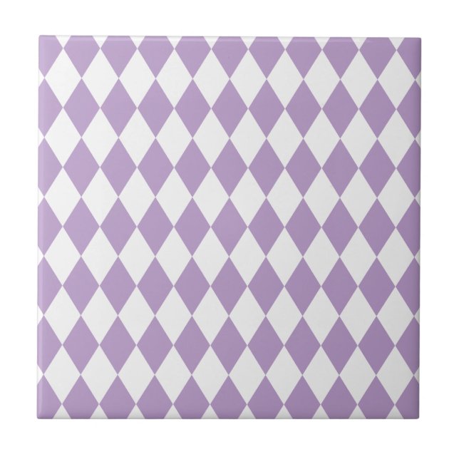 Harlequin Lilac und White Fliese (Vorderseite)