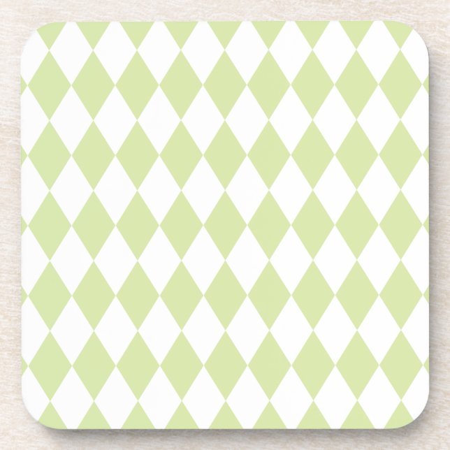 Harlequin Mint and White Untersetzer (Vorderseite)