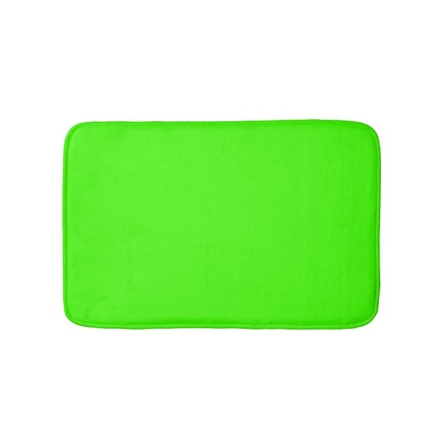 Harlequin Neon Green Solid Color Badematte (Vorderseite)