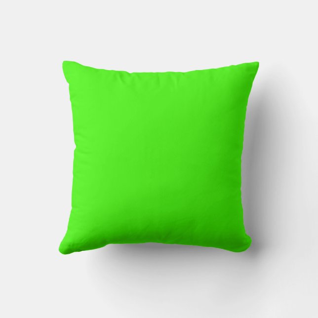 Harlequin Neon Green Solid Color Kissen (Rückseite)