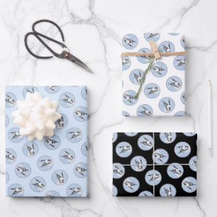 Harlequin Original Dog Art Geschenkpapier Set