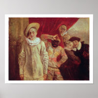 Harlequin, Pierrot und Scapin, Schauspieler des Co