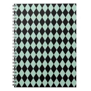 Harlequin Seafoam und Black Notizblock