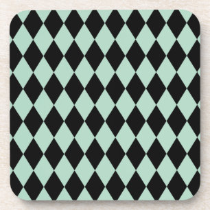 Harlequin Seafoam und Black Untersetzer