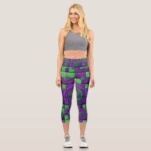 Harlequin-Spaß Capri Leggings