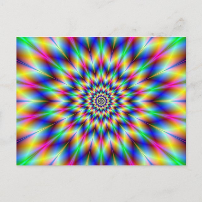 Harlequin Star Postkarte (Vorderseite)