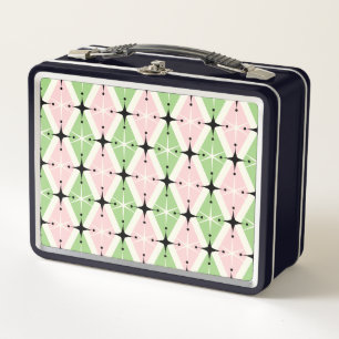 Harlequin Sternexplosion Pink/Kiwi ©studioxtin Metall Brotdose