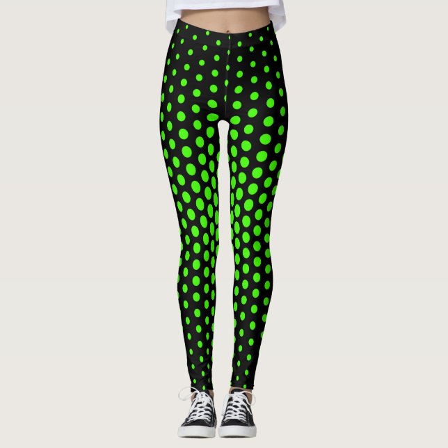 Harlequin Techno Dot Muster Leggings (Vorderseite)