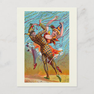 "Harlequin" Vintage Postkarte