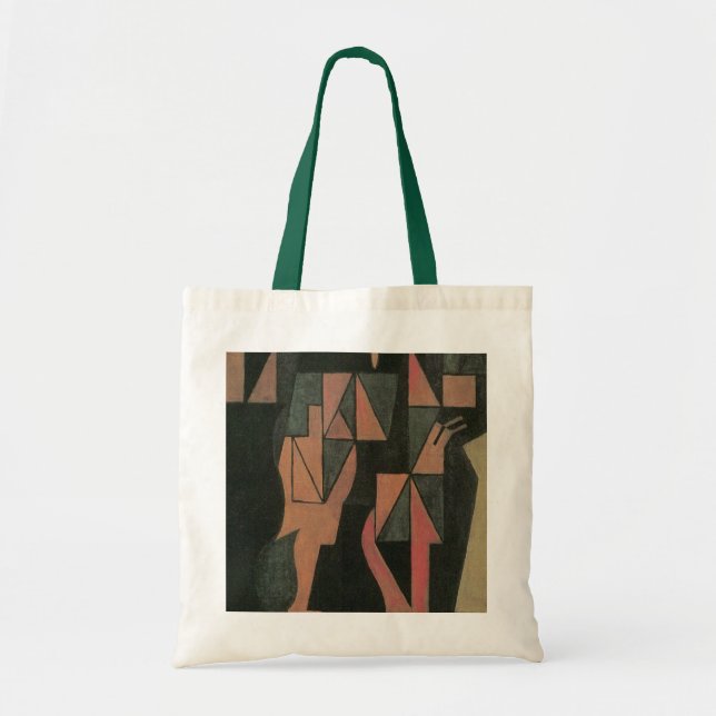 Harlequin von Juan Gris, Vintage kubistische Kunst Tragetasche (Vorne)