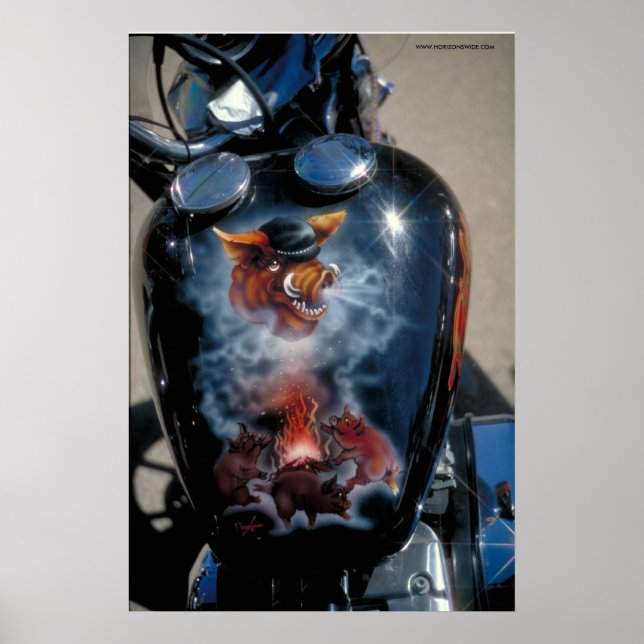 Harley Fuel Tank - S.D. Poster (Vorne)