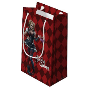 Harley Quinn mit flauschigen Würfeln Kleine Geschenktüte