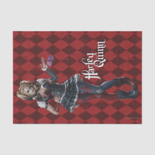 Harley Quinn mit Fuzzy Dice Seidenpapier