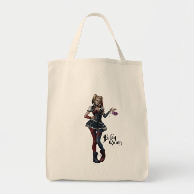 Harley Quinn mit Fuzzy Dice Tragetasche (Vorne)