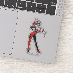 Harley Quinn mit Holzhammer Aufkleber