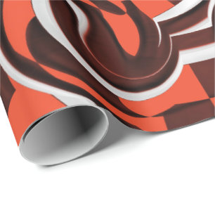 Harley Quinns Pfefferminz Candycan küsste Fraktal Geschenkpapier