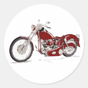 harley runder aufkleber