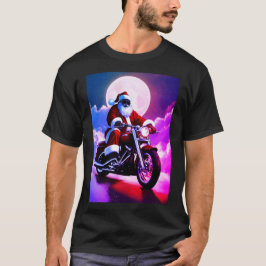 "Harley Santa Ride: Festive Biker T-Shirt