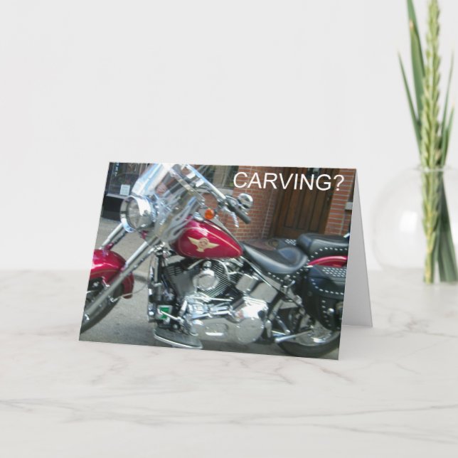 HARLEY STYLE CARVING FOR HALLOWEN KARTE (Vorderseite)