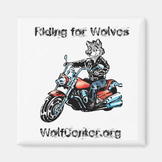 Harley Wolf Square Magnet