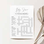 HARLOW Baby Dusche Crossword Game Card Einladung<br><div class="desc">Antworten: Auf: 2. Flasche 5. Bett 6. Fälligkeitsdatum 8. Rind 9. Papa 11. Hintern 15. Schnuller 16. Storch 17. Teddy Bär Down: 1. Kindersitz 2. Bib 3. Eltern 4. Neugeborene 7. Rufen 10. Windeln 11. Basinette 12. onesie - 13 Arbeit. 4. Wischlappen</div>