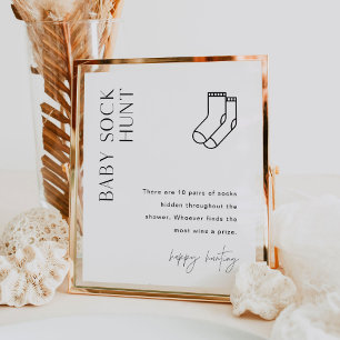 HARLOW Baby Sock Hunt Baby Showspiel Poster