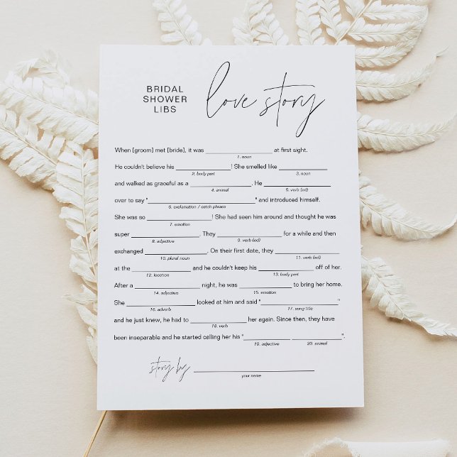 HARLOW Brautparty Libs, füllen Sie die leere Karte (Von Creator hochgeladen)