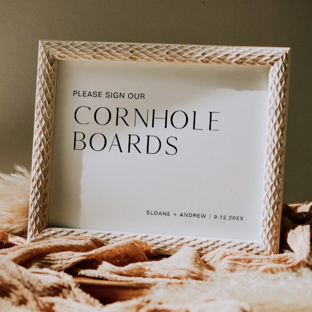 HARLOW Cornhole Board Guest Book Sign Poster (Von Creator hochgeladen)
