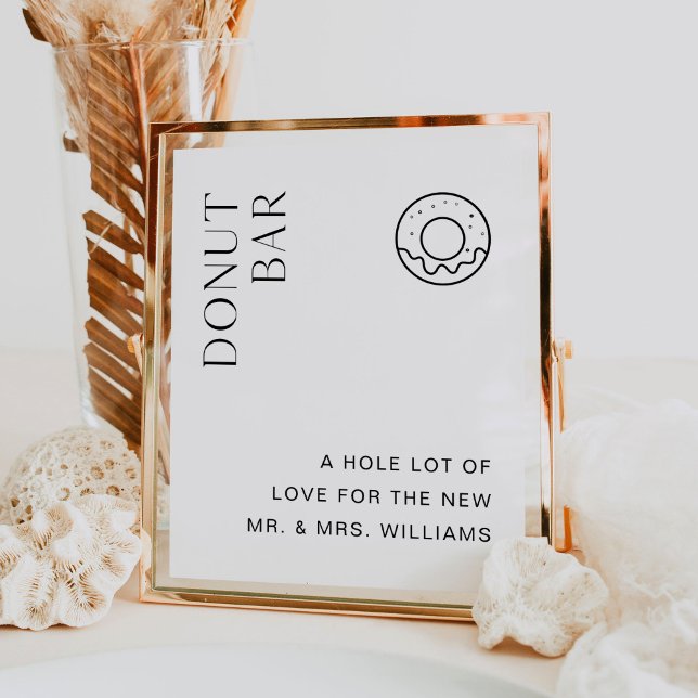 HARLOW Donut Bar Wedding Sign Poster (Von Creator hochgeladen)