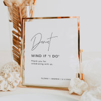 HARLOW Donut Wedding Sign Donut Mind, wenn ich tue