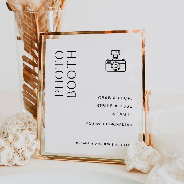 HARLOW Foto Booth Wedding Sign Poster (Von Creator hochgeladen)