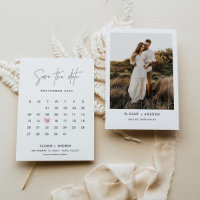 HARLOW-Kalender Save the Date Minimalistische Hoch