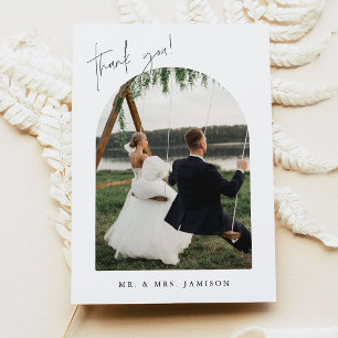 HARLOW Minimalistische Boho-Hochzeit Danke Karte