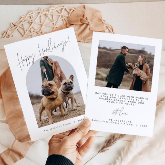 HARLOW Moderne Howlidays Chien Carte de Noël (Créateur téléchargé)