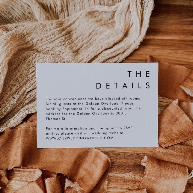 HARLOW moderne minimaliste détails carte simple (Créateur téléchargé)