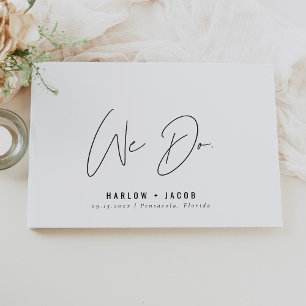 HARLOW Moderne Minimalistisch Hochzeit Gästebuch