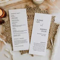 HARLOW Programme de mariage minimaliste 4x9