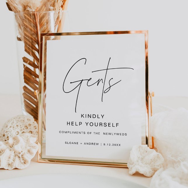 HARLOW Wedding Mens Bathroom Basket Zeichen Poster (Von Creator hochgeladen)