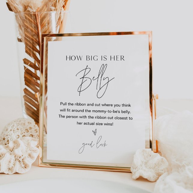 HARLOW, wie groß ist ihr Baby-Duschspiel Poster (Von Creator hochgeladen)