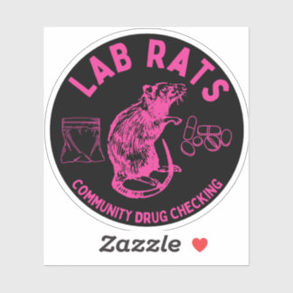 Harm Reduction Sisters Lab Rats Logo Aufkleber