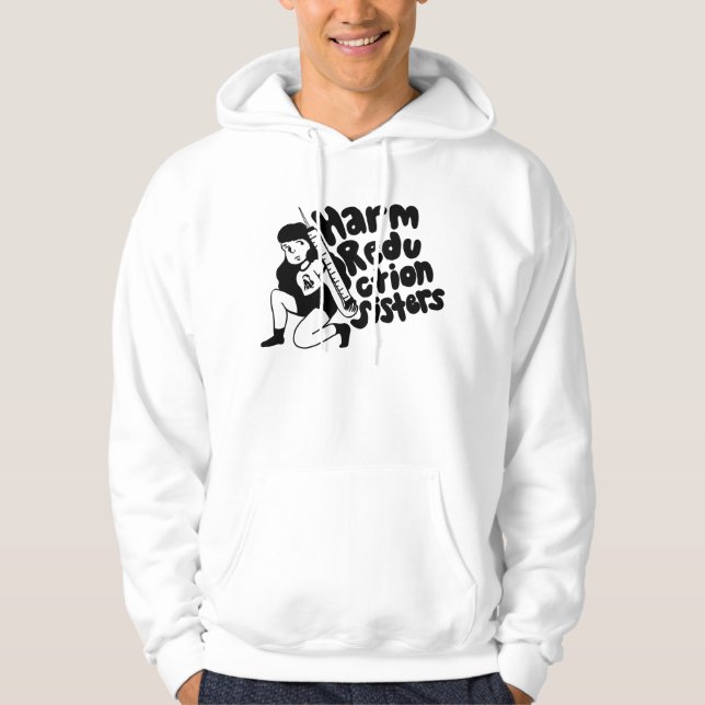 Harm Reduction Sisters Nadel-Mädchen Hoodie (Vorderseite)