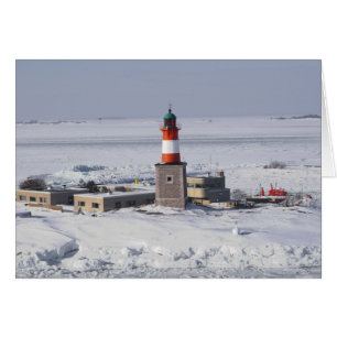 Harmaja Leuchtturm in Karte Eis-Helsinkis Finnland