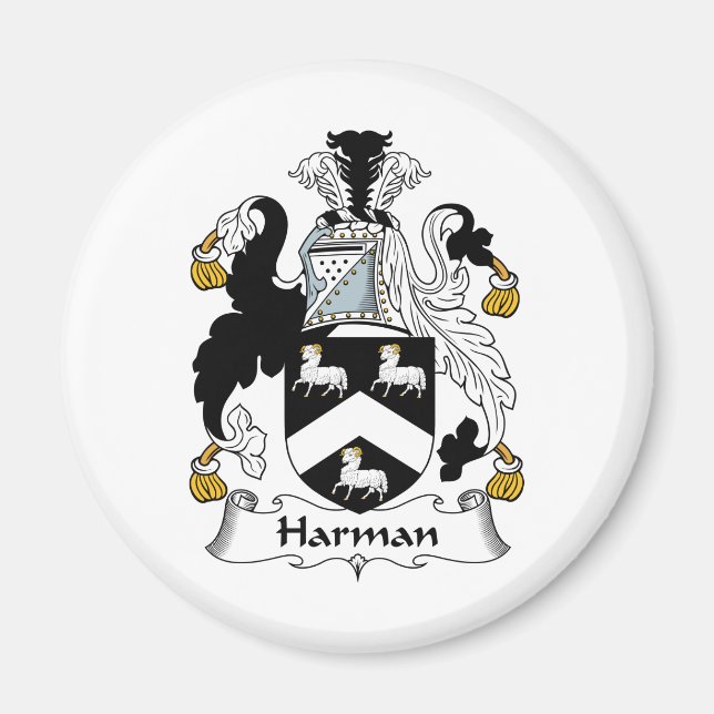 Harman Familienwappen Magnet (Vorne)