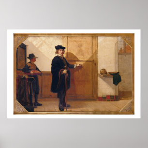 Harmensz van Rijn Rembrandt (1606-69) an klopfend Poster