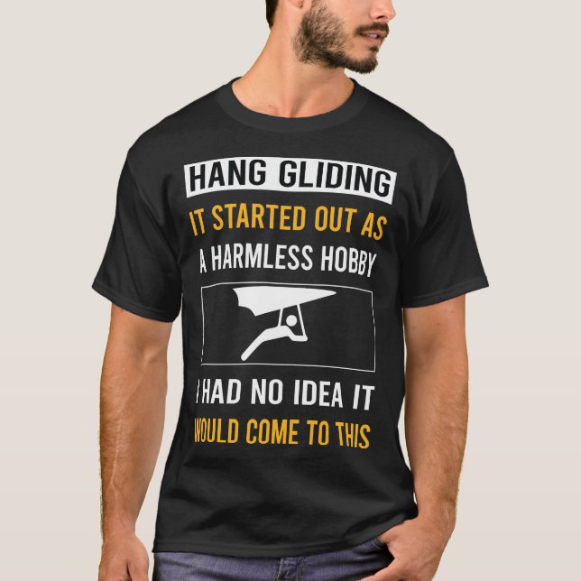 Harmless Hobby Hang Gliding Glider T-Shirt (Vorderseite)