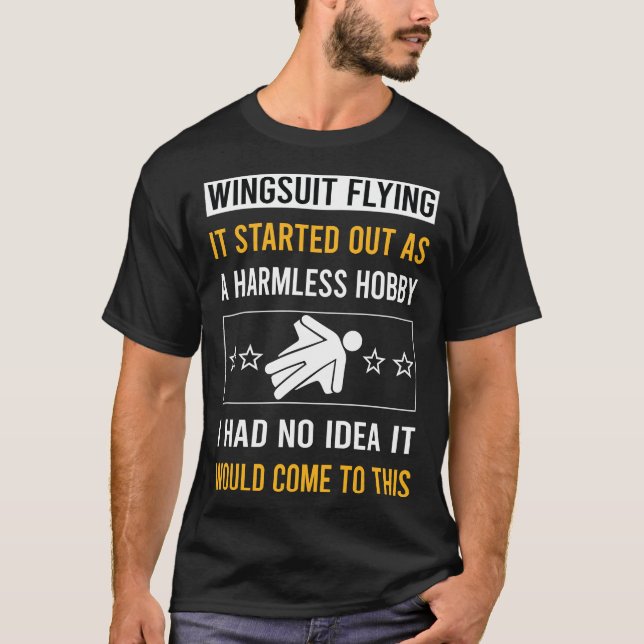 Harmless Hobby Wingsuit Flying Wingsuit T-Shirt (Vorderseite)