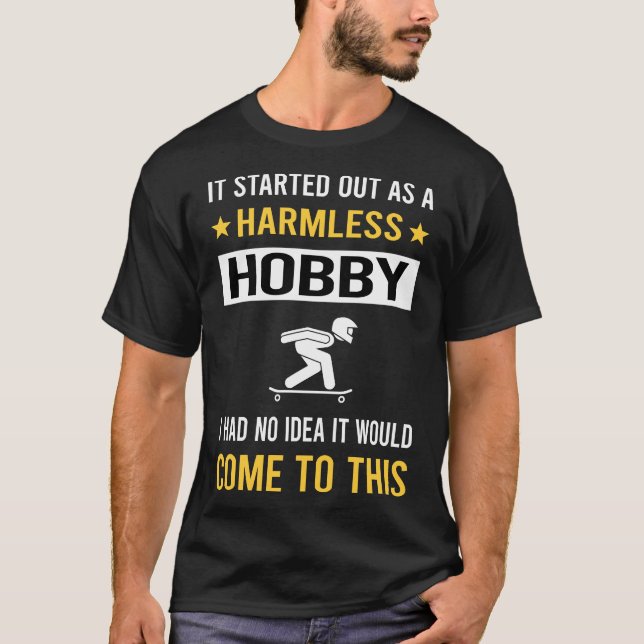 Harmloser Hobby Longboarding Longboard Longboarder T-Shirt (Vorderseite)