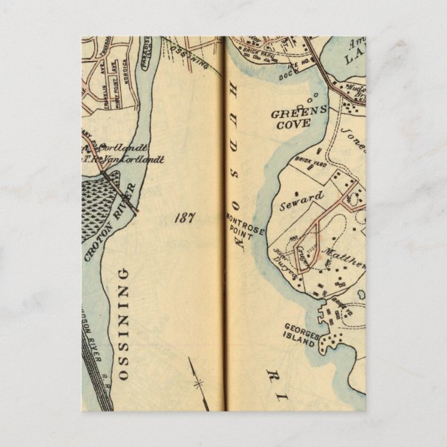 Harmon Park, New York Postkarte (Vorderseite)