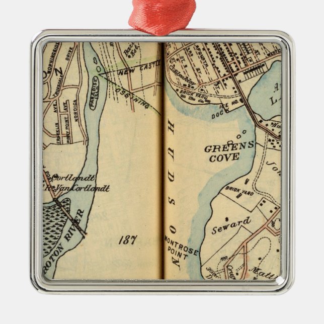 Harmon Park, New York Silbernes Ornament (Vorne)